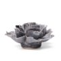 Rose Ceramic Flower – Chive – Grey – 3.75″ x 1.75″
